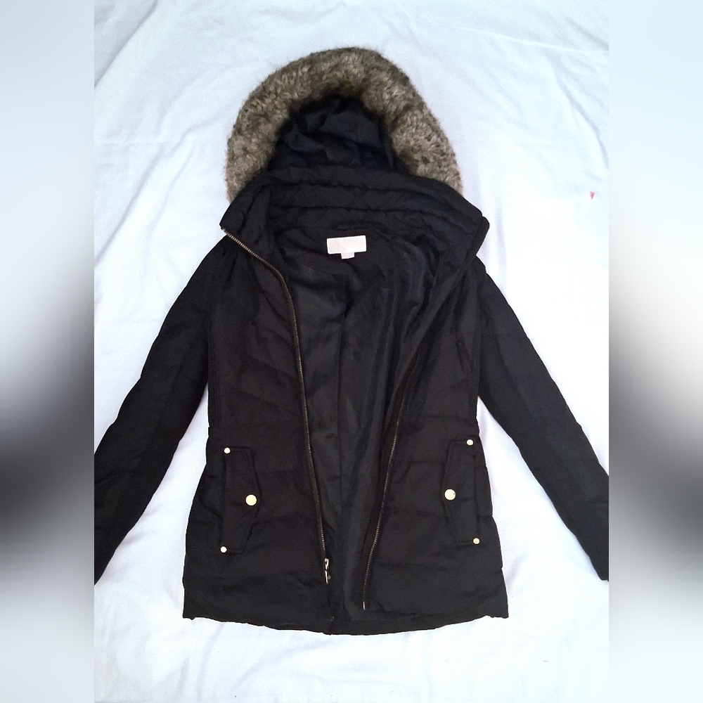 Michael Kors Down Detachable Hood Puffer Coat Size XS